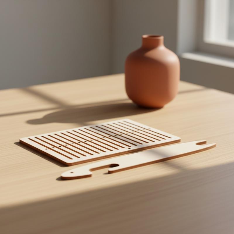 Home Office Studio - Ahşap Kemer Dokuma Tezgahı Seti 2