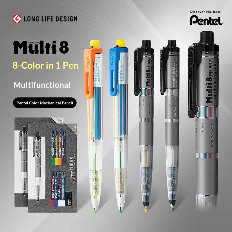 Staedtler Pencil Lumocolor - Pentel Multi 8 in 1 Renkli