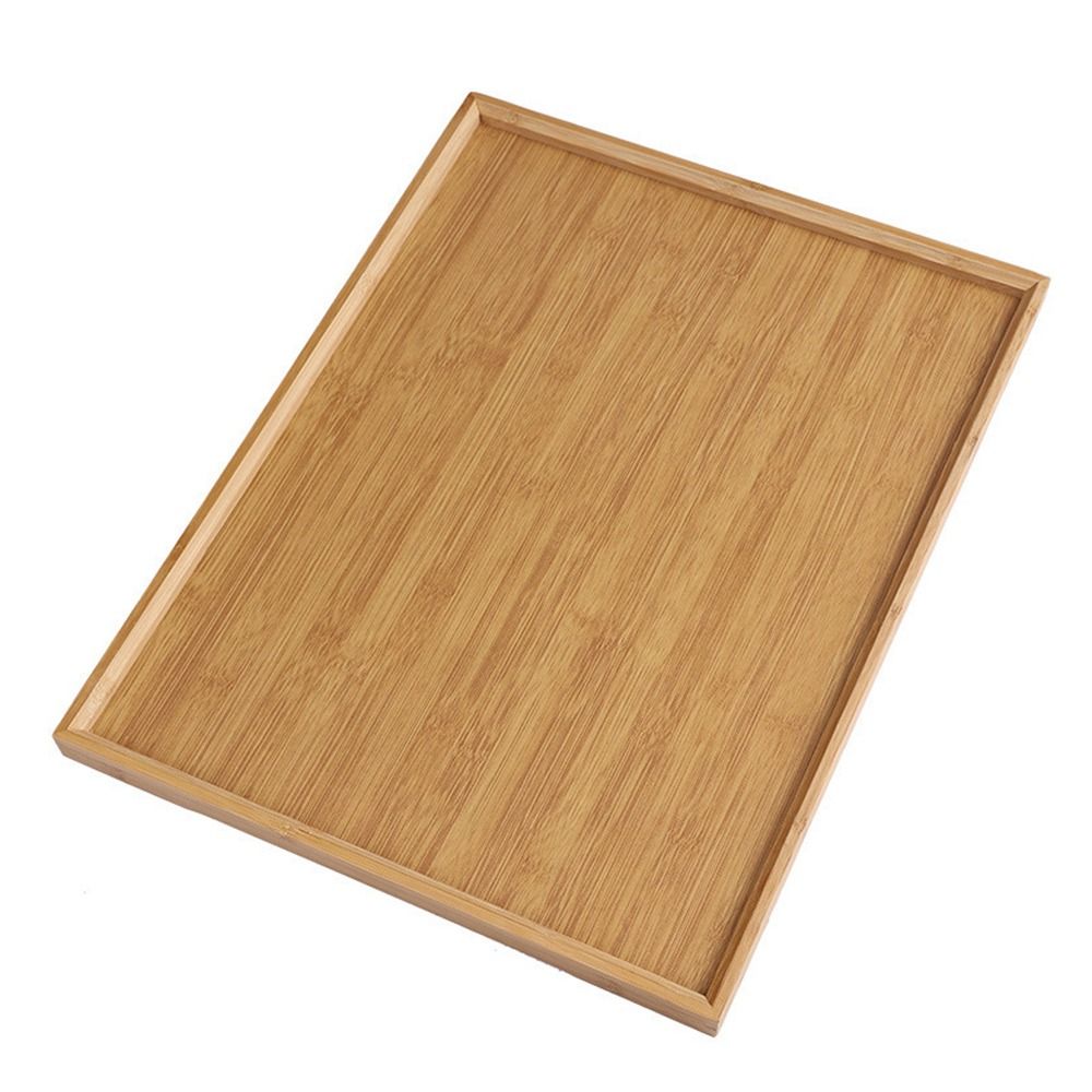 Desktop Organizer Bamboo - Dekoratif Tepsi Doğal Bambu Bambu Ahşap