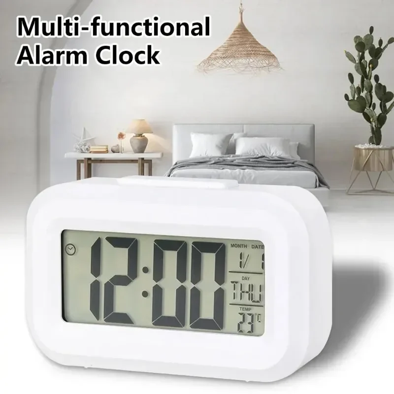 Led Desk Clock - Led Dijital Çalar Saat Arka Işık