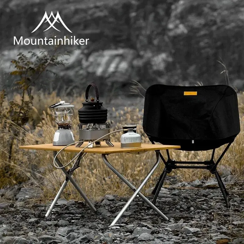 Desktop Organizer Bamboo - MOUNTAINHIKER 2/3 Bambu Katlanır Masa Açık