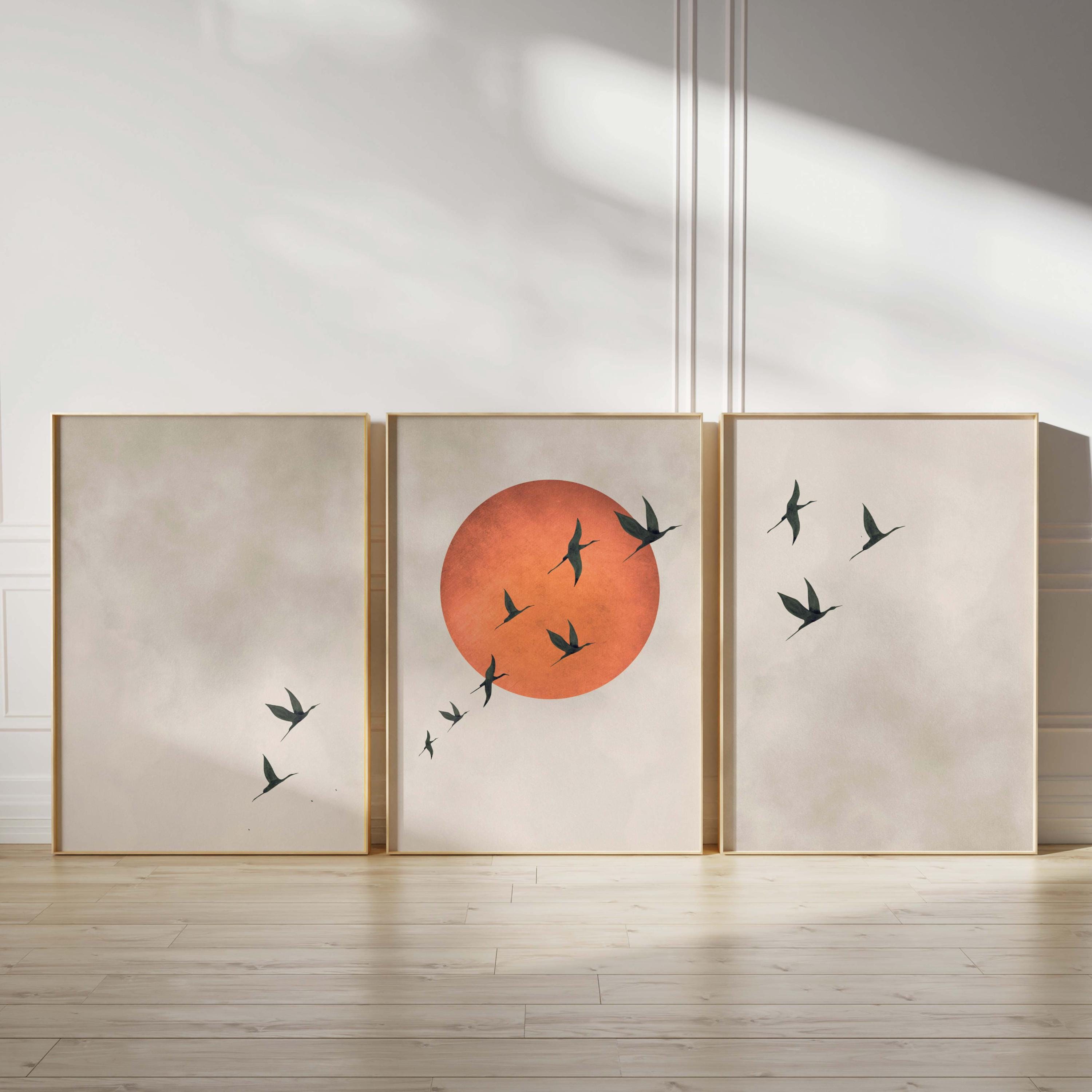 3 Parça/Set Retro Japon Ay Uça - Home Office Japandi incelemesi ve fiyatı
