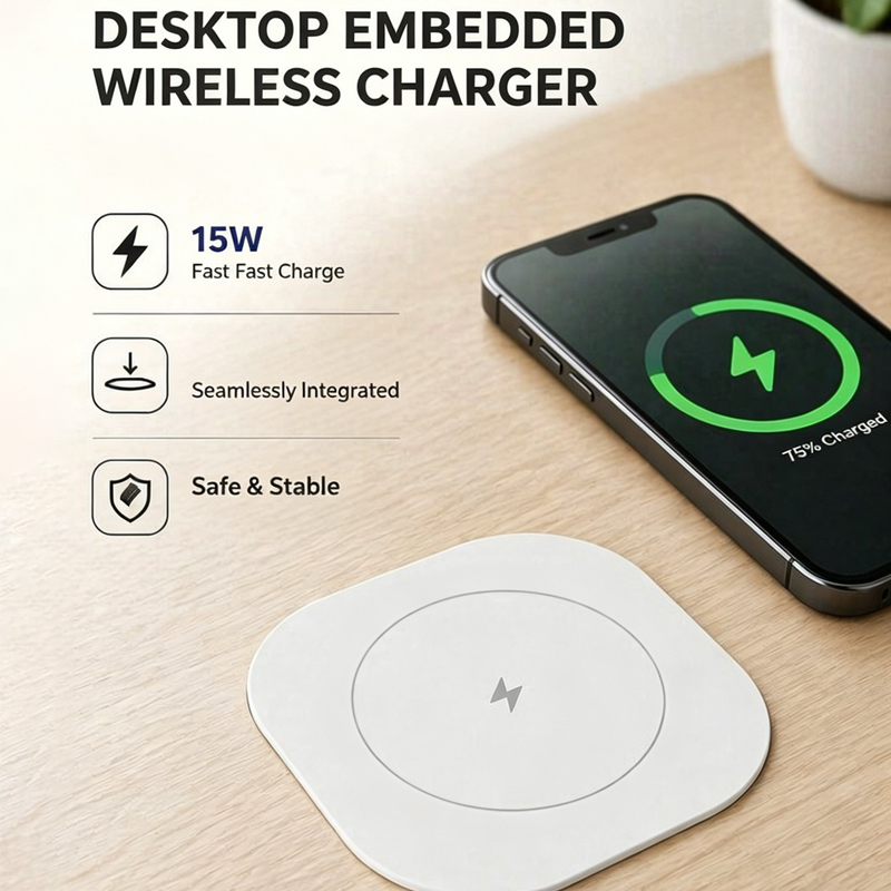 15W Dahili Kablosuz Şarj Cihaz - Home Office In Uk incelemesi ve fiyatı