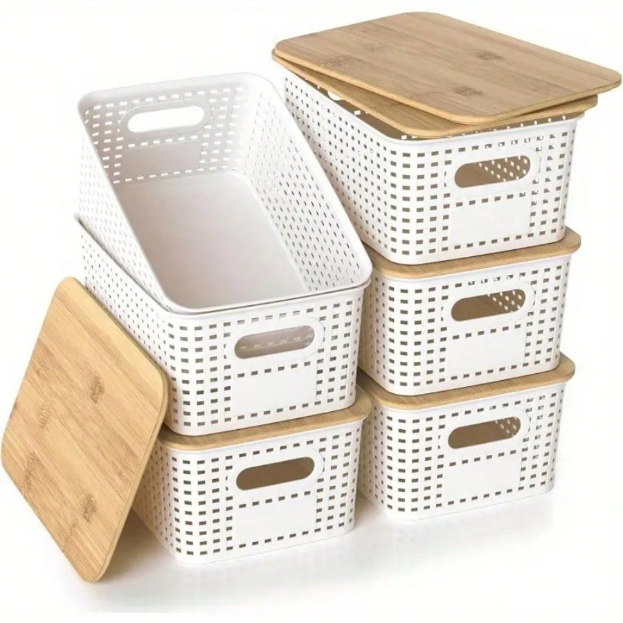6'lı Paket İstiflenebilir Sakl - Desktop Organizer Bamboo incelemesi ve fiyatı