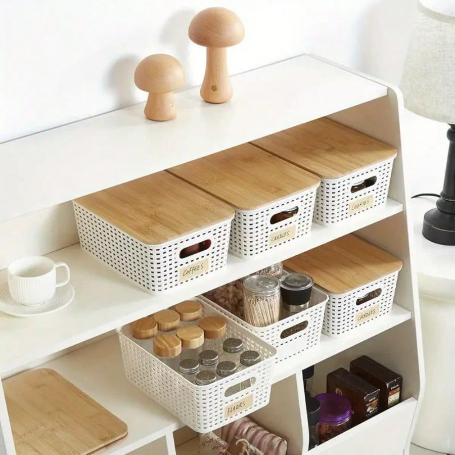 6'lı Paket İstiflenebilir Sakl - Desktop Organizer Bamboo incelemesi ve fiyatı