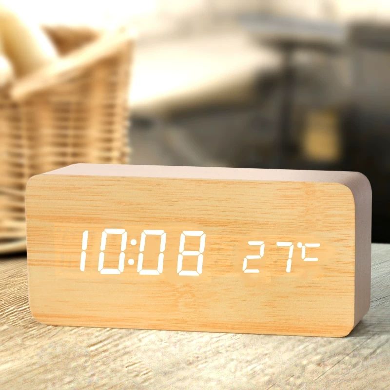 Ahşap Dijital Çalar Saat, Ofis - Led Desk Clock incelemesi ve fiyatı