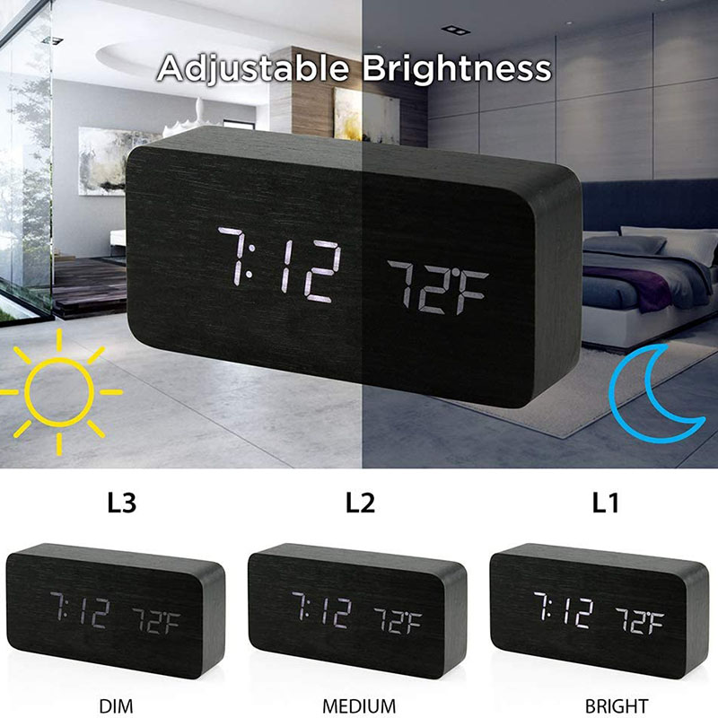Ahşap Dijital Çalar Saat, Ofis - Led Desk Clock incelemesi ve fiyatı