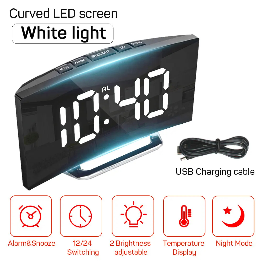 1 adet LED Ayna Dijital Saat Y - Led Desk Clock incelemesi ve fiyatı