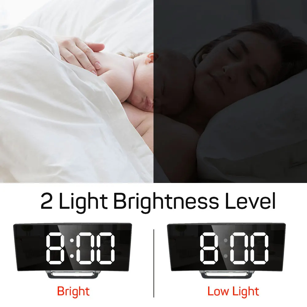 1 adet LED Ayna Dijital Saat Y - Led Desk Clock incelemesi ve fiyatı