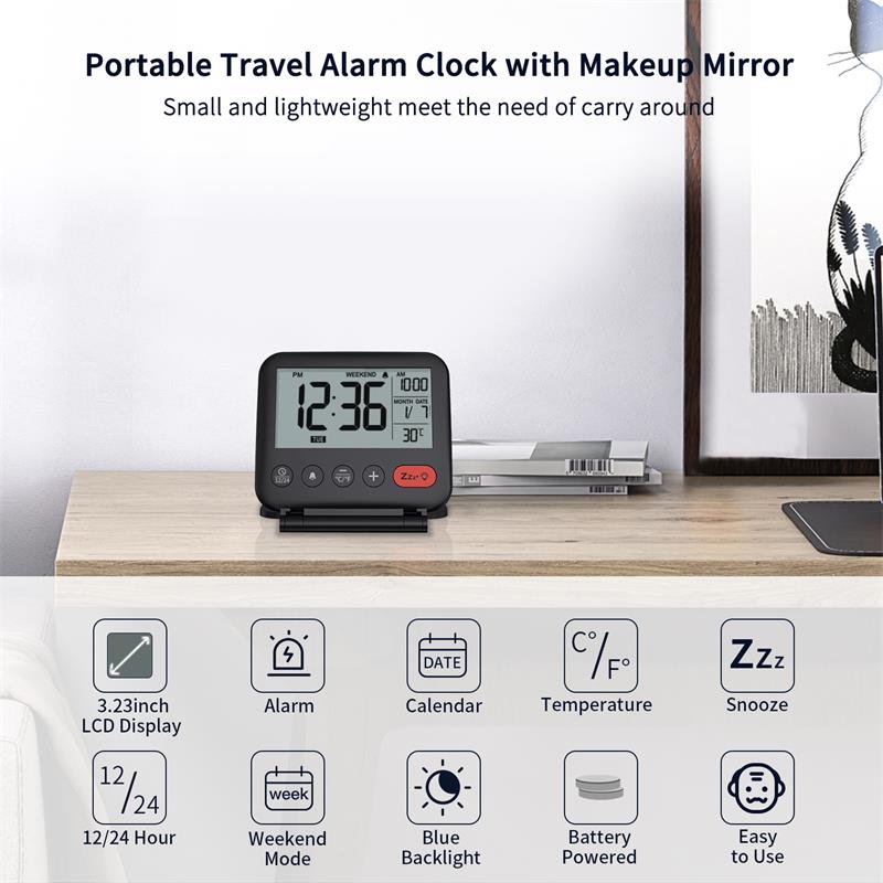 NOKLEAD Dijital Seyahat Çalar  - Led Desk Clock incelemesi ve fiyatı