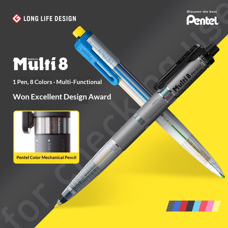 Pentel Multi 8 in 1 Renkli Mek - Staedtler Pencil Lumocolor incelemesi ve fiyatı