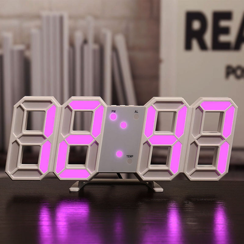 3D Dijital Çalar Saat Duvar LE - Led Desk Clock incelemesi ve fiyatı