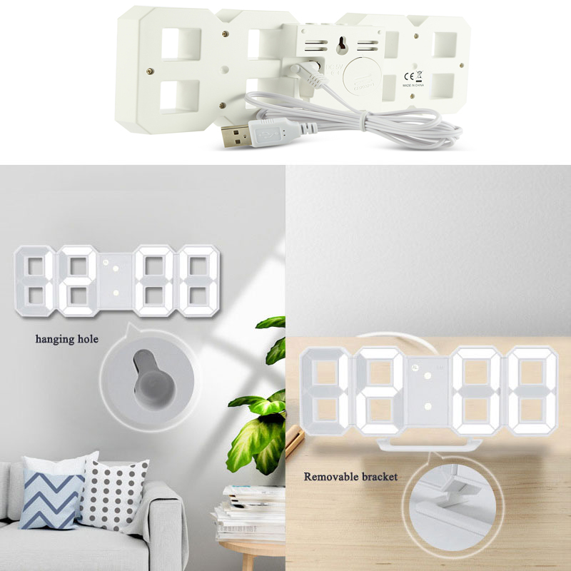 3D Dijital Çalar Saat Duvar LE - Led Desk Clock incelemesi ve fiyatı