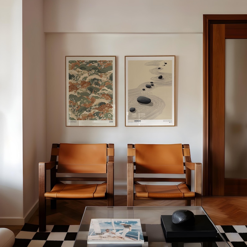 2 adet Japandi Zen Kanvas Duva - Home Office Japandi incelemesi ve fiyatı
