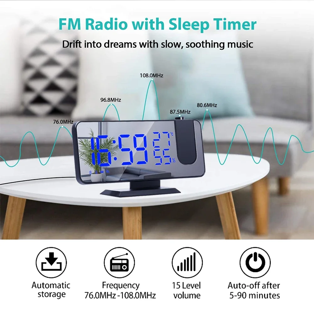 LED Dijital Projeksiyon Çalar  - Led Desk Clock incelemesi ve fiyatı