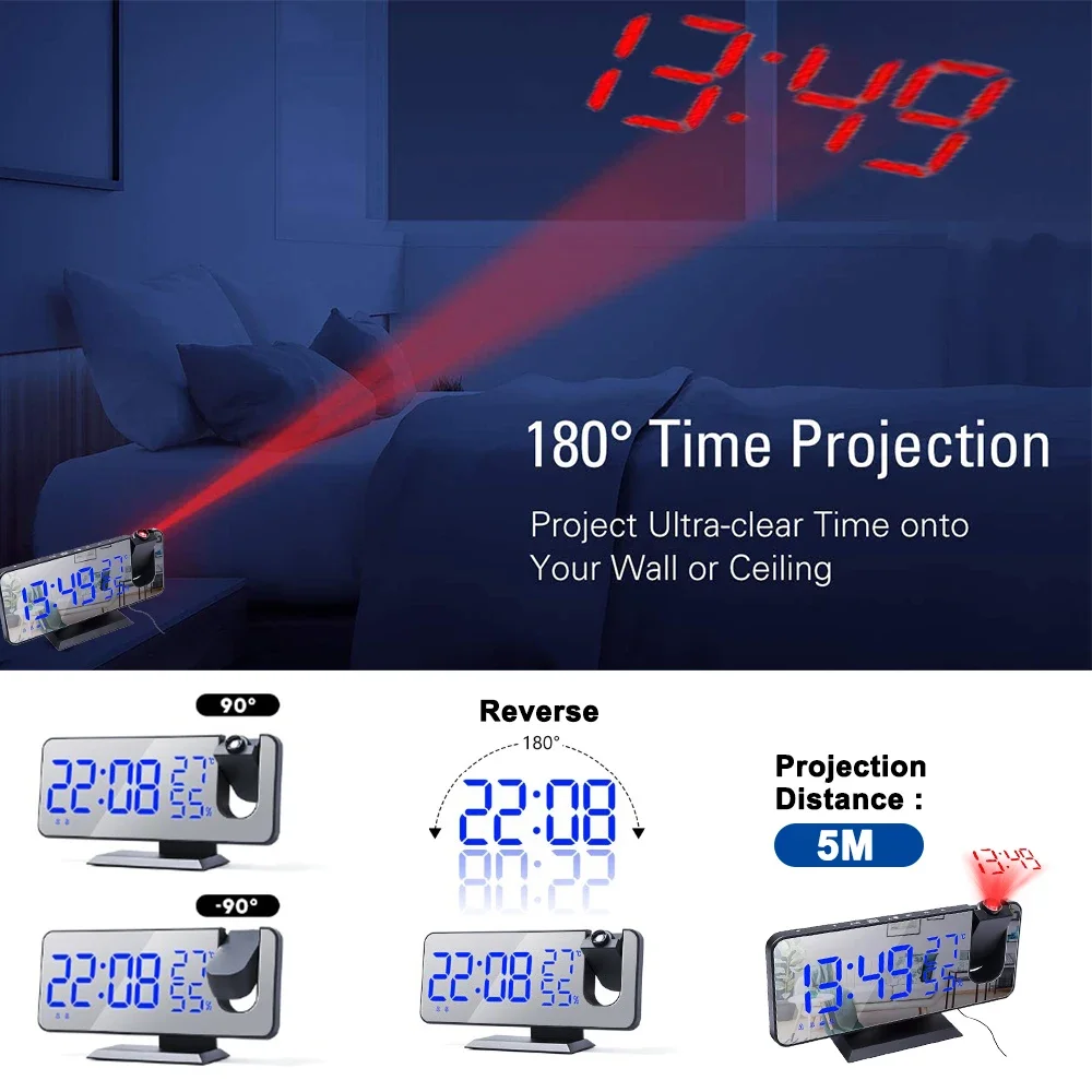 LED Dijital Projeksiyon Çalar  - Led Desk Clock incelemesi ve fiyatı