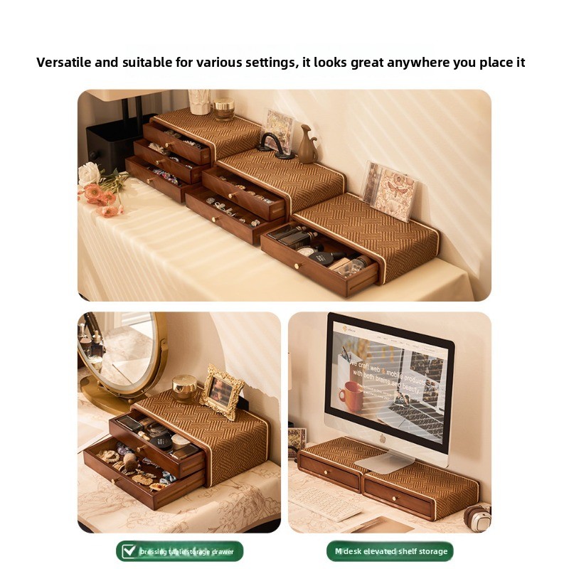 Vintage Çekmeceli Masaüstü Düz - Desktop Organizer Bamboo incelemesi ve fiyatı