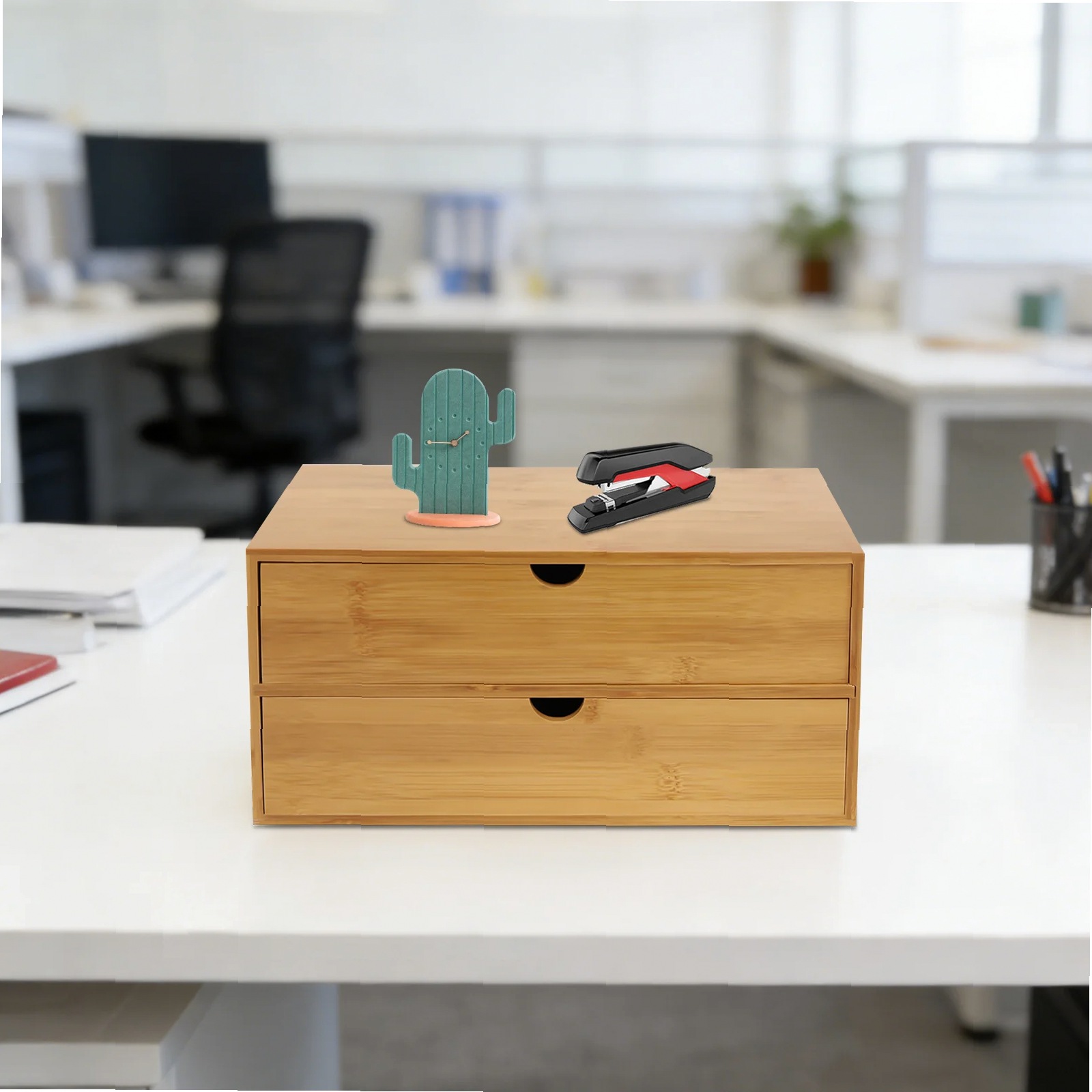 Masa Düzenleyici, 2 Çekmeceli  - Desktop Organizer Bamboo incelemesi ve fiyatı